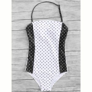 Polka dot one piece swimsuit NWT